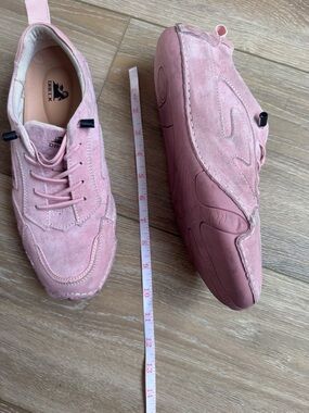 DBEK pink suede sneakers comfort walking hiking US women size 9 9.5 men’s 7 7.5